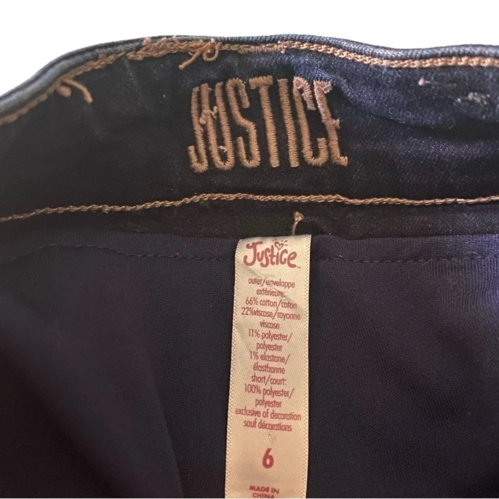 GIRLS DENIM BUNDLE-JUSTICE AND GAP-SIZE 6